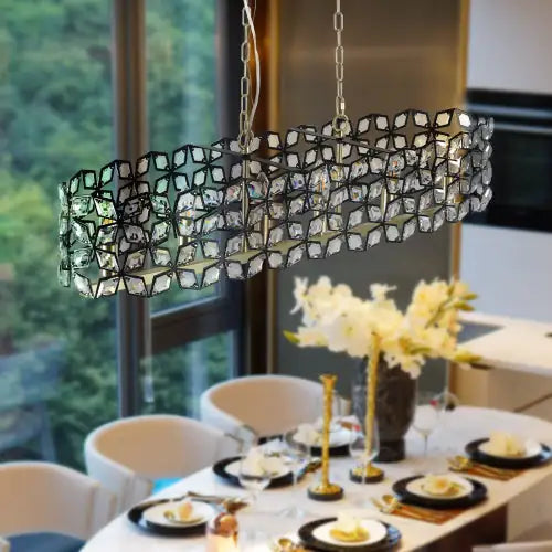 Modern Champagne Gold Oval Crystal Chandelier Unusable Platform - Temu
