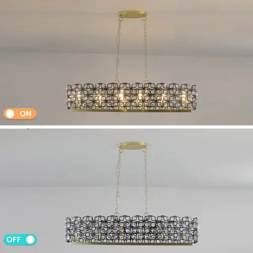 Modern Champagne Gold Oval Crystal Chandelier Unusable Platform - Temu