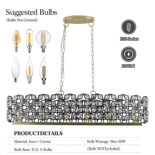 Modern Champagne Gold Oval Crystal Chandelier Unusable Platform - Temu